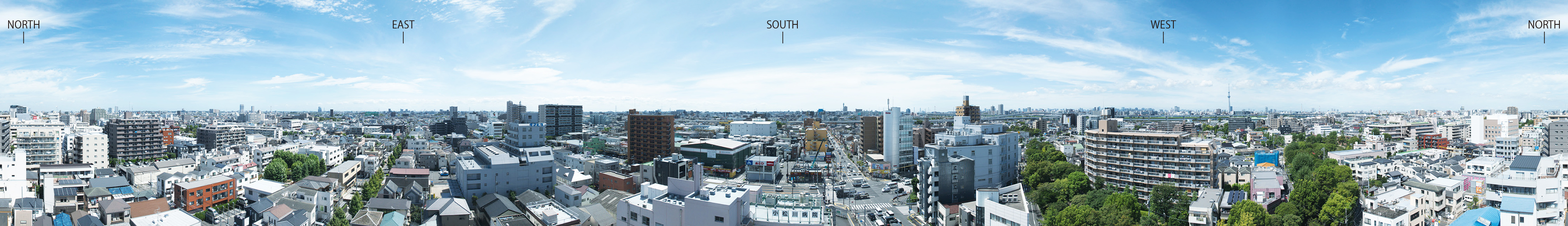 現地周辺の街並み（2023年10月撮影）