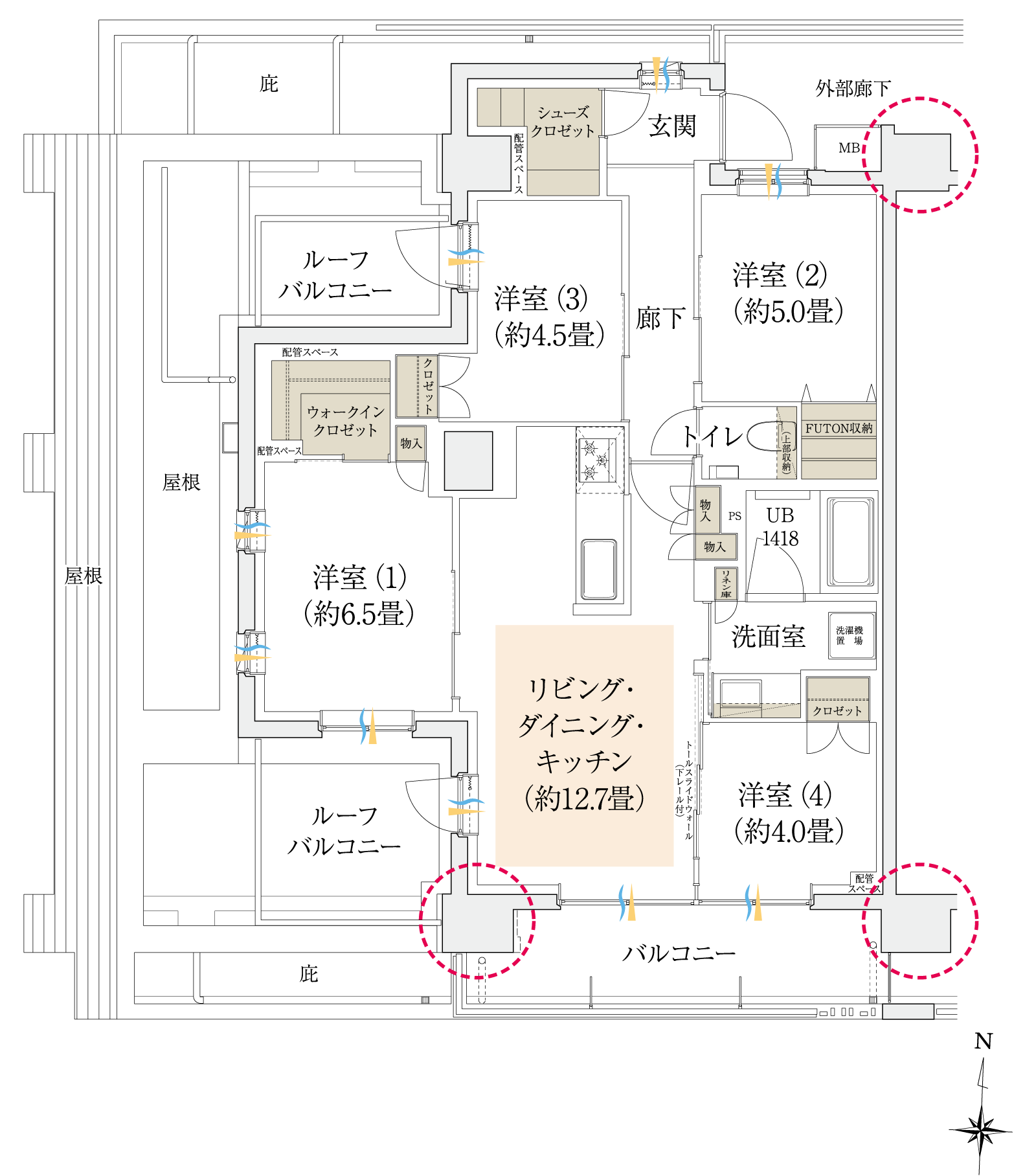 Kr type 間取り図