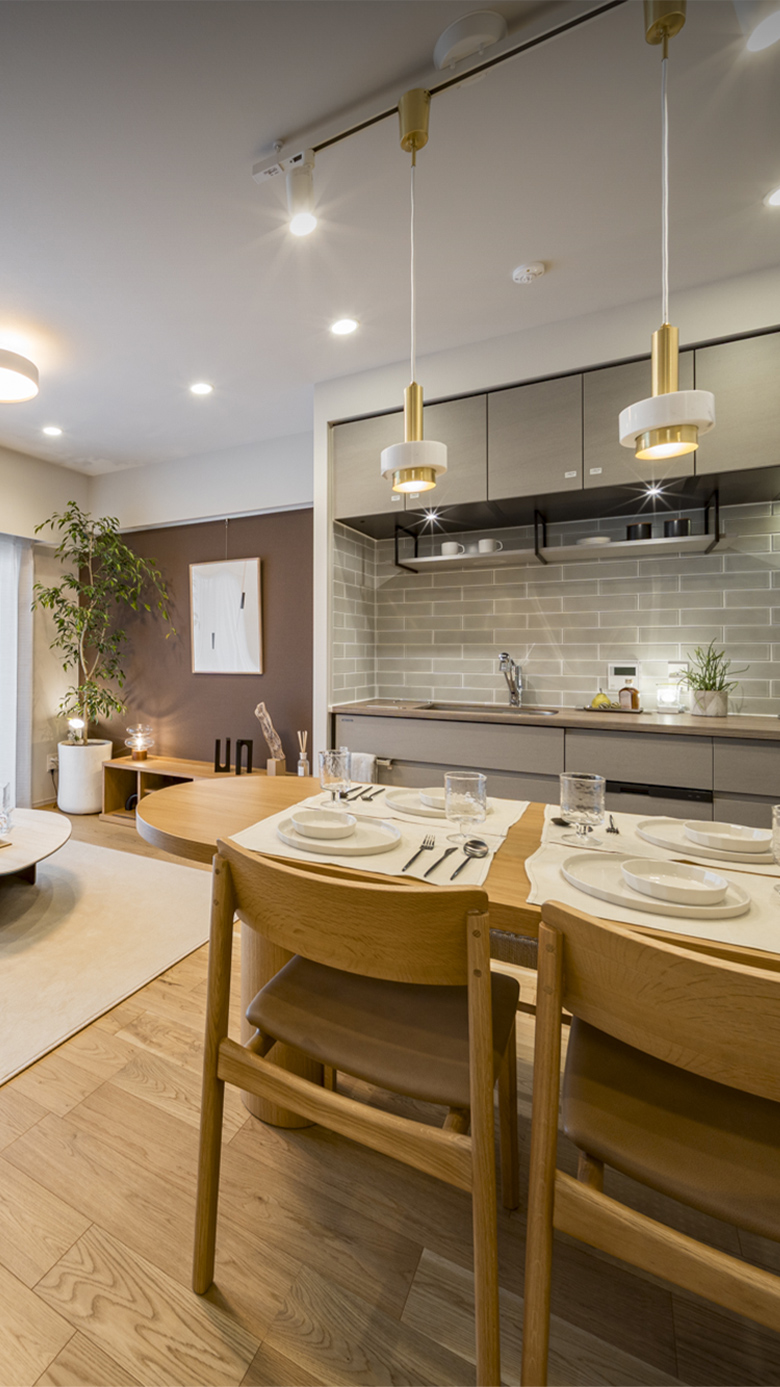 F2タイプ リビング・ダイニング・キッチン（2026年4月撮影）