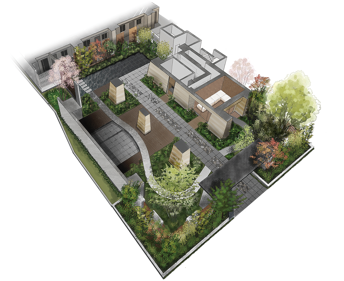 敷地配置イラスト