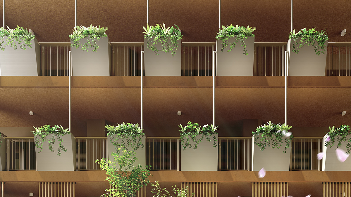 共用廊下完成予想イラスト