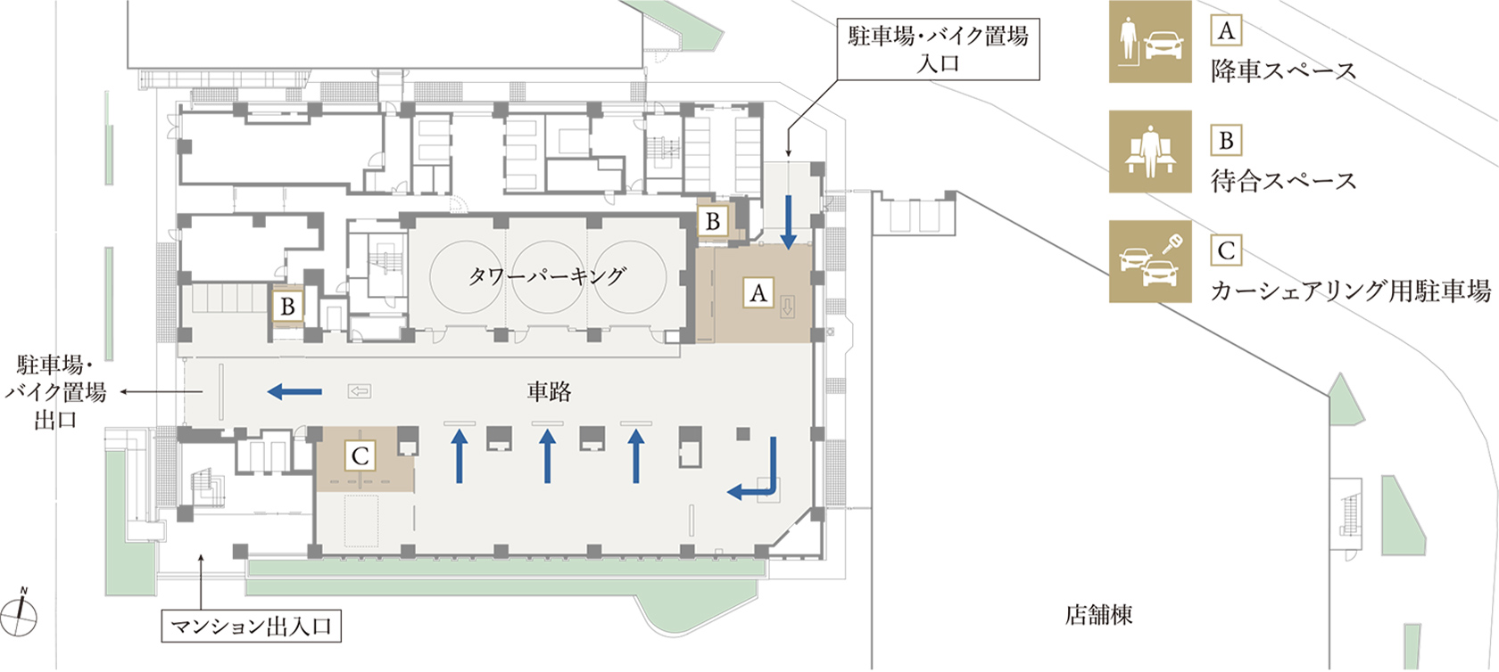 1Fフロア概念図