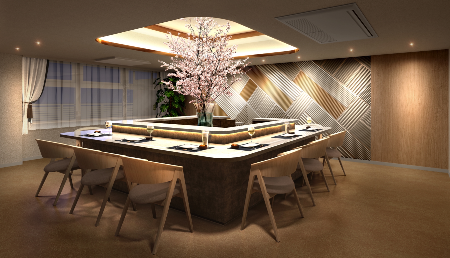 ダイニングラウンジ完成予想CG