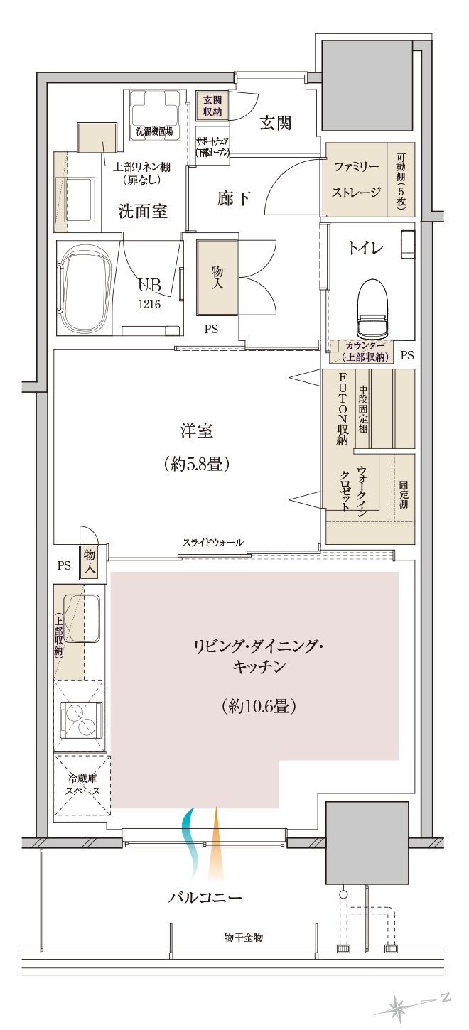 J46 type 間取り図