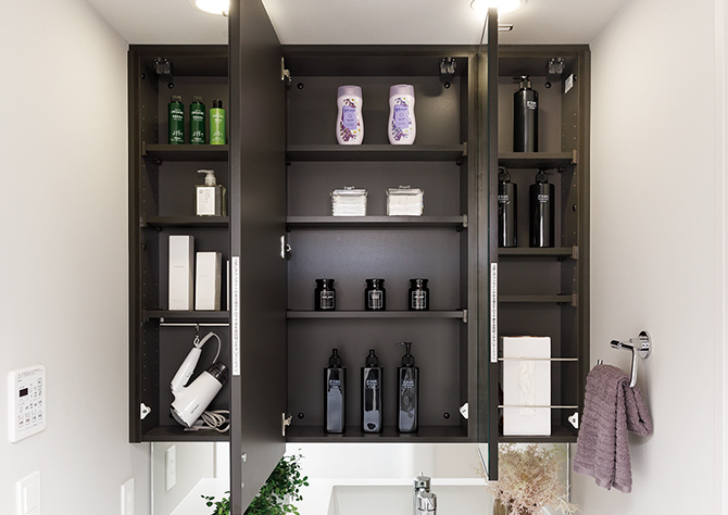 鏡裏面収納 参考写真