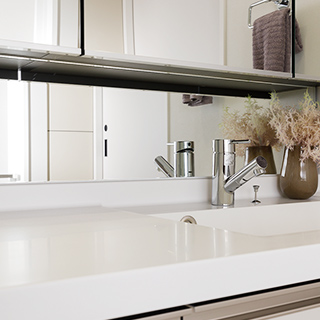 三面鏡下部の鏡 参考写真