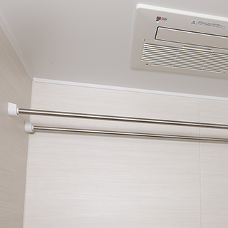 浴室用物干バー2本 参考写真