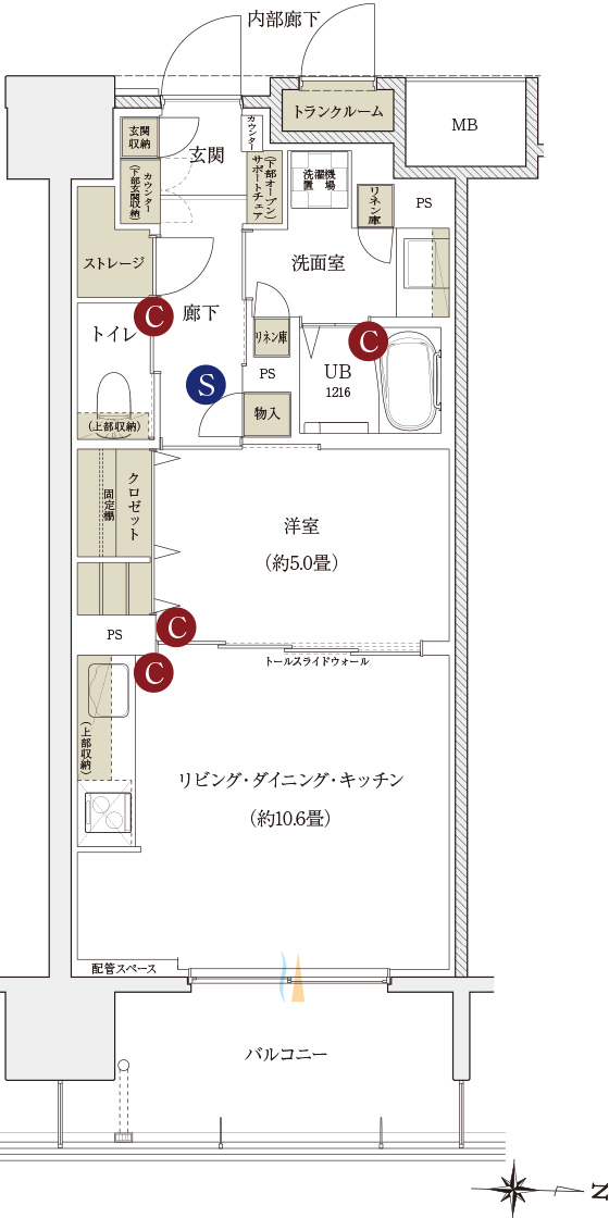 D type 通常間取り