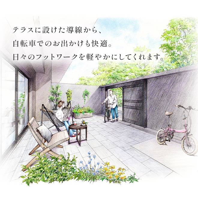 Bgタイプ テラスイメージイラスト