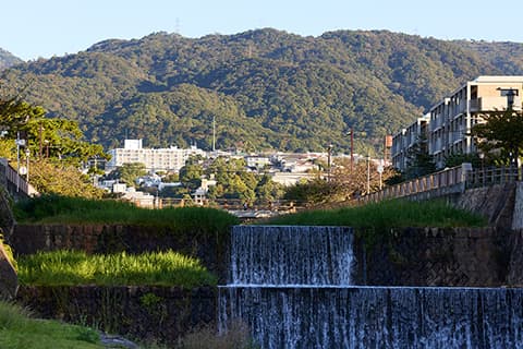芦屋川（現地より約1,050m）
