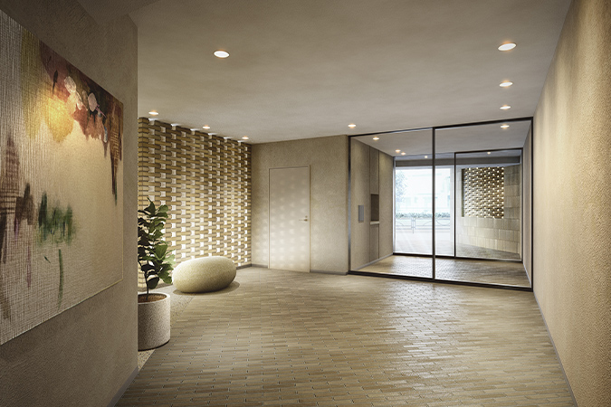 Active wing エントランスホール完成予想CG