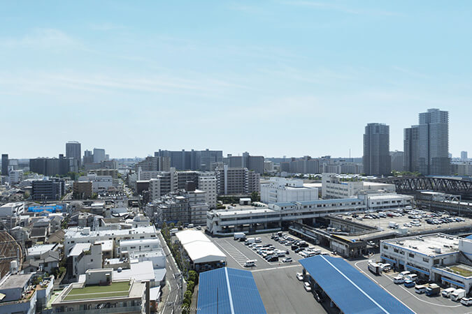 Bright wing12階B-Ctypeからの眺望（2025年6月撮影）※眺望は将来にわたり確保されるものではありません。