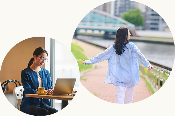 千住隅田川テラス（A約270m・徒歩4分 B約240m・徒歩3分）アダッキオ（A約830m・徒歩11分 B約870m・徒歩11分）