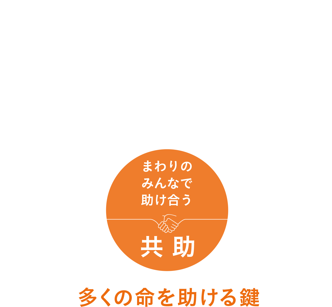 図表:まわりのみんなで助け合う共助