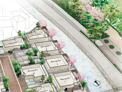 敷地配置イラスト