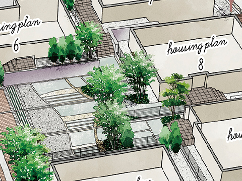 敷地配置イラスト