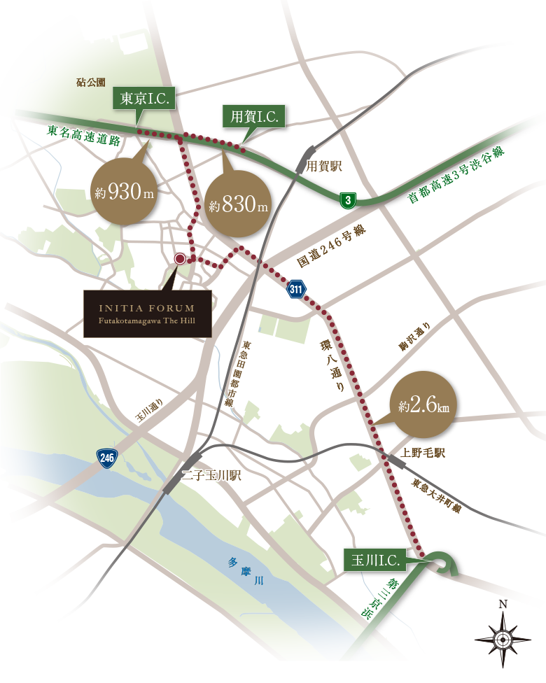 立地概念図