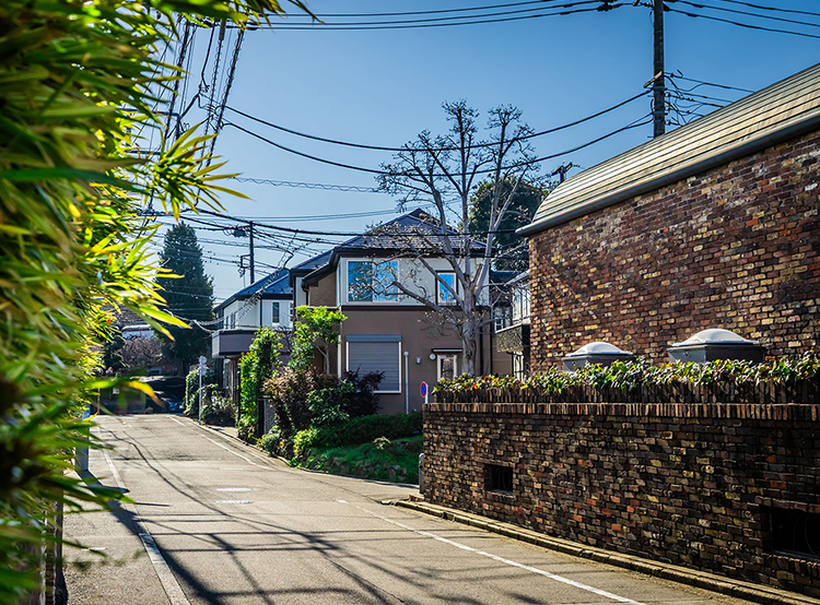 現地周辺の街並み（約560m～610m／徒歩7～8分）
