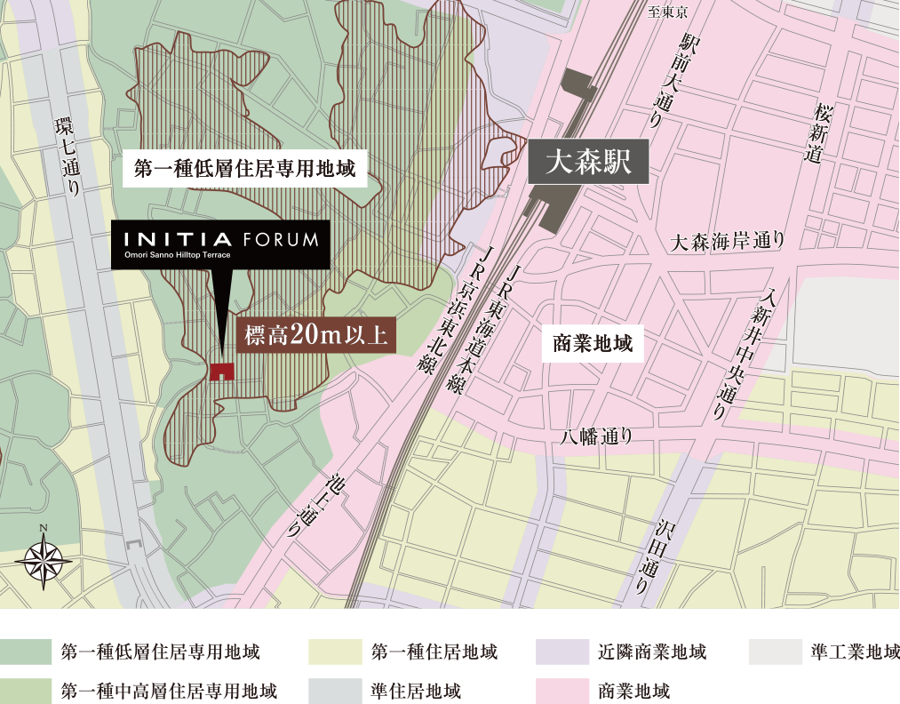 周辺用途地域概念図
