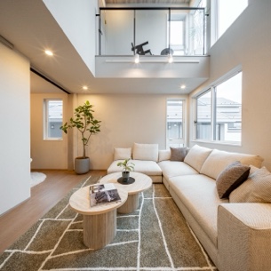 2号棟 リビング・洋室２・吹抜・ソラコリドー・眺望