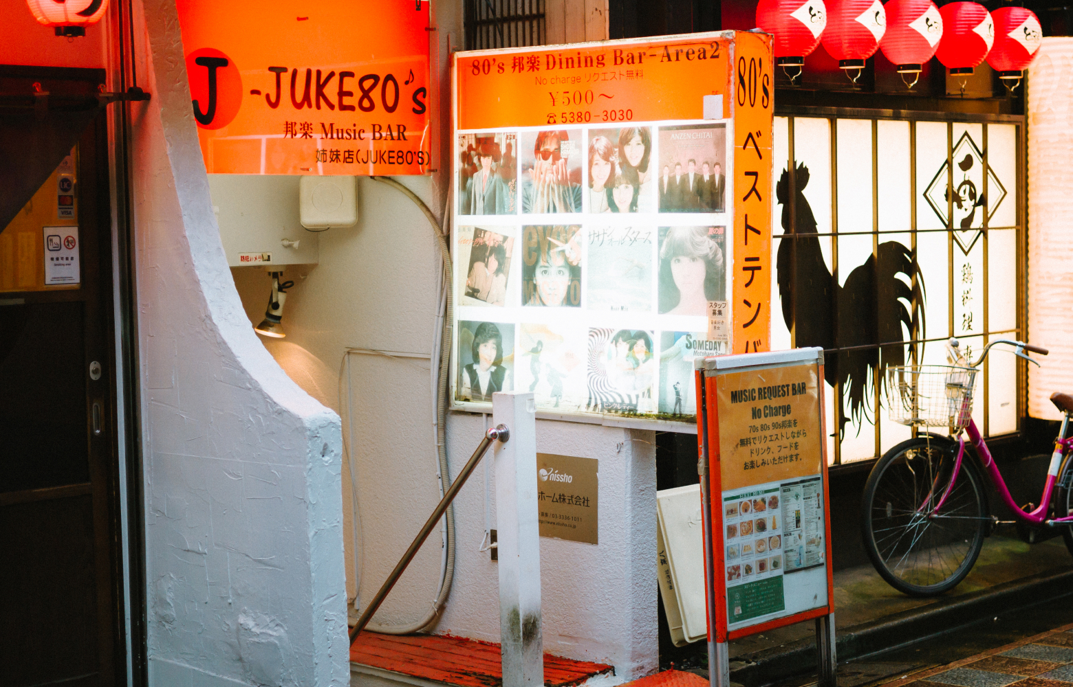 中野の商店街の風景
