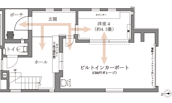 1号棟1階部分図面