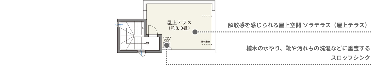4号棟 PH階 間取り図