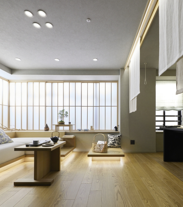 Cタイプモデルルーム：リビング・洋室（2）（2024年10月撮影）