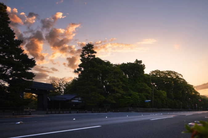 京都御苑（現地より約680m 2024年5月撮影）