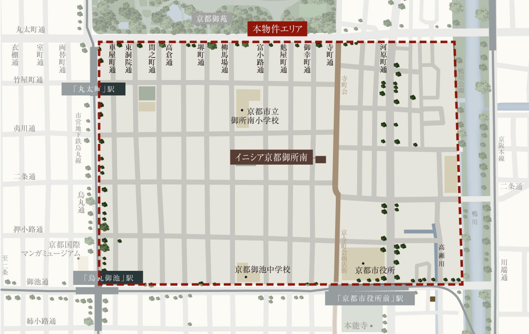 本物件エリア概略図